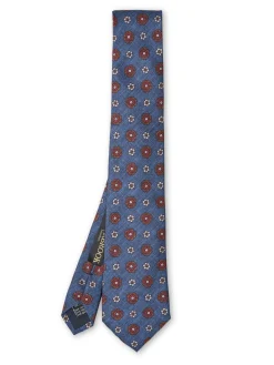 Favourbrook Navy Chartwell Silk Tie- Ties