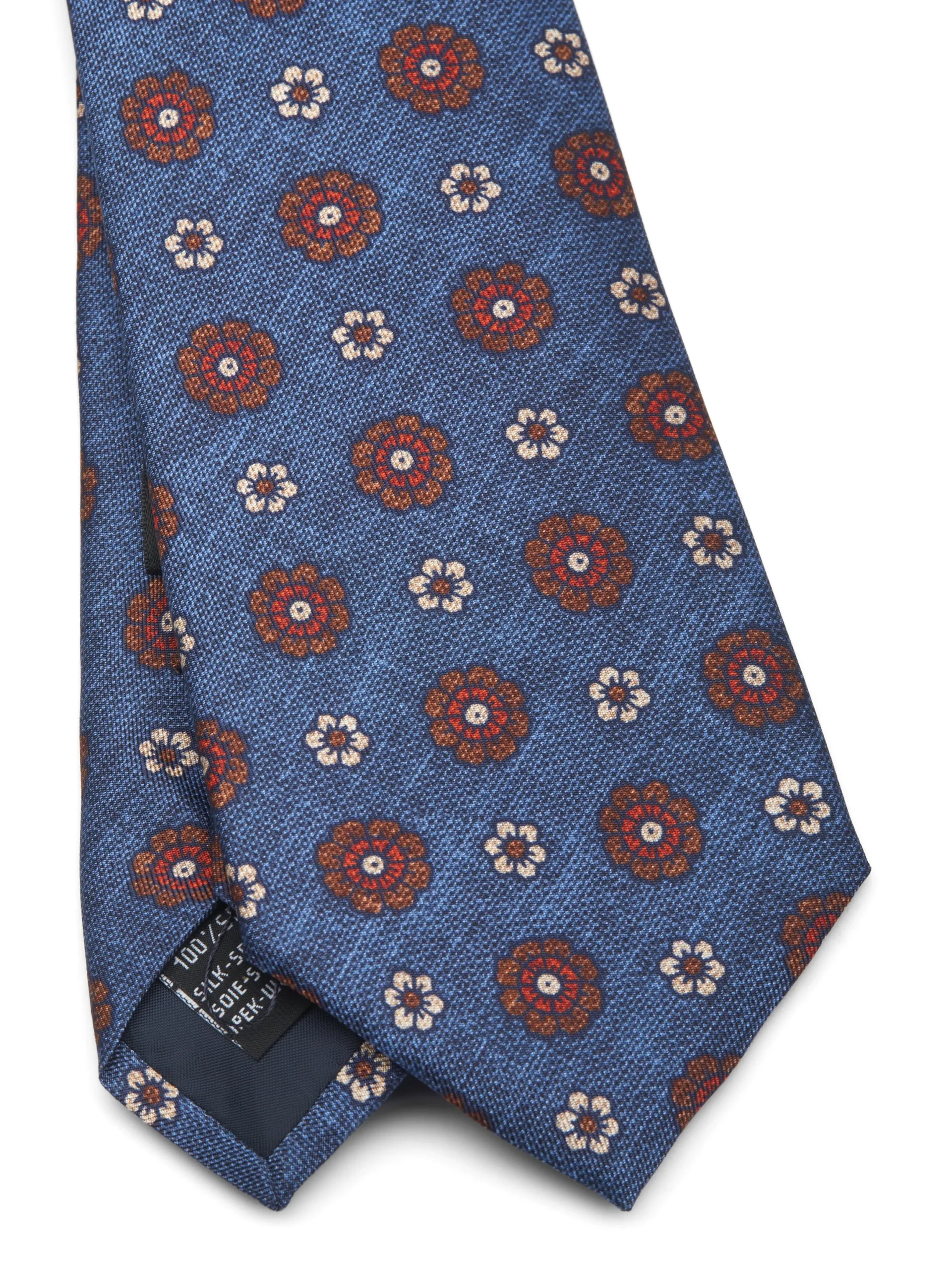 Favourbrook Navy Chartwell Silk Tie- Ties