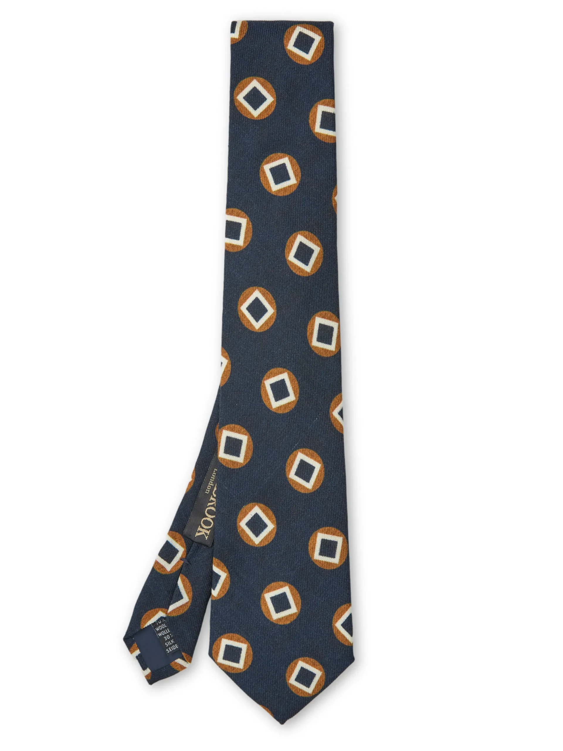 Favourbrook Navy Clivedon Silk Tie- Ties