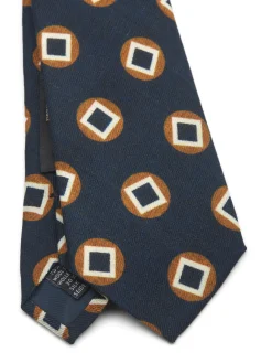 Favourbrook Navy Clivedon Silk Tie- Ties