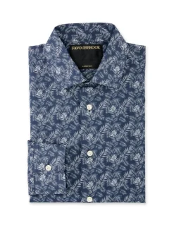 Favourbrook Navy Fern Cotton Oratory Shirt- Shirts