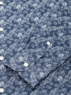 Favourbrook Navy Fern Cotton Oratory Shirt- Shirts