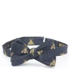 Favourbrook Navy Gold Bees Silk Large Party Bow Tie- Bow Ties
