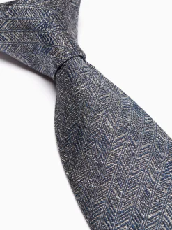 Favourbrook Navy Halton Silk Tie- Ties