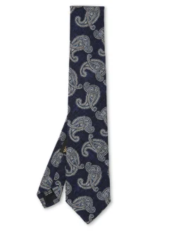 Favourbrook Navy Halworth Silk Tie- Ties
