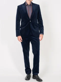 Favourbrook Navy Hatfield Cord Newport Jacket- Suits