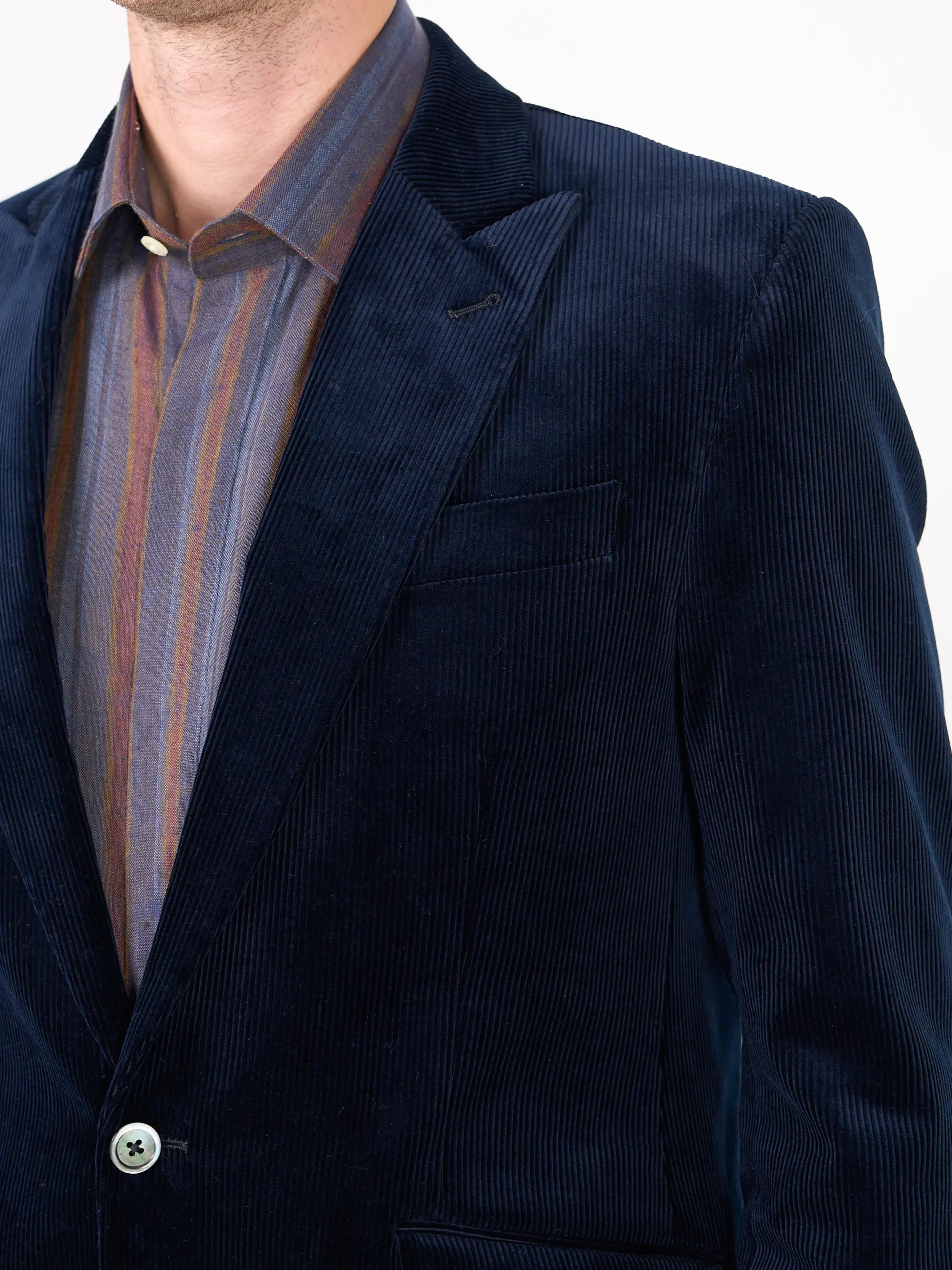 Favourbrook Navy Hatfield Cord Newport Jacket- Suits