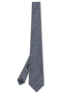 Favourbrook Navy Ledbury Linen Tie- Ties