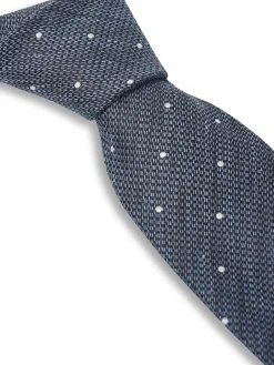 Favourbrook Navy Ledbury Linen Tie- Ties