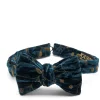 Favourbrook Navy Lurex Berries Silk/Rayon Bow Tie- Bow Ties