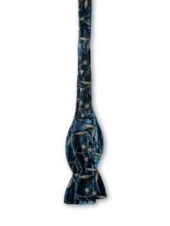 Favourbrook Navy Lurex Berries Silk/Rayon Bow Tie- Bow Ties