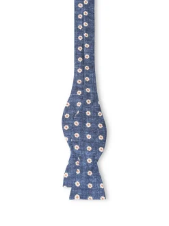 Favourbrook Navy Osterley Silk Bow Tie- Bow Ties