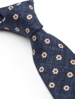 Favourbrook Navy Osterley Silk Tie- Ties