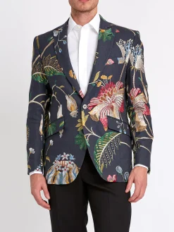 Favourbrook Navy Petersham Newport Jacket- Dinner Jackets