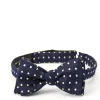 Favourbrook Navy Pickwick Silk Bow Tie- Bow Ties