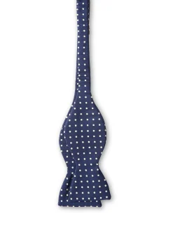Favourbrook Navy Pickwick Silk Large Party Bow Tie- Bow Ties