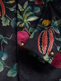 Favourbrook Navy Regency Velvet Nehru Jacket- Nehru Jackets | Velvet Jackets