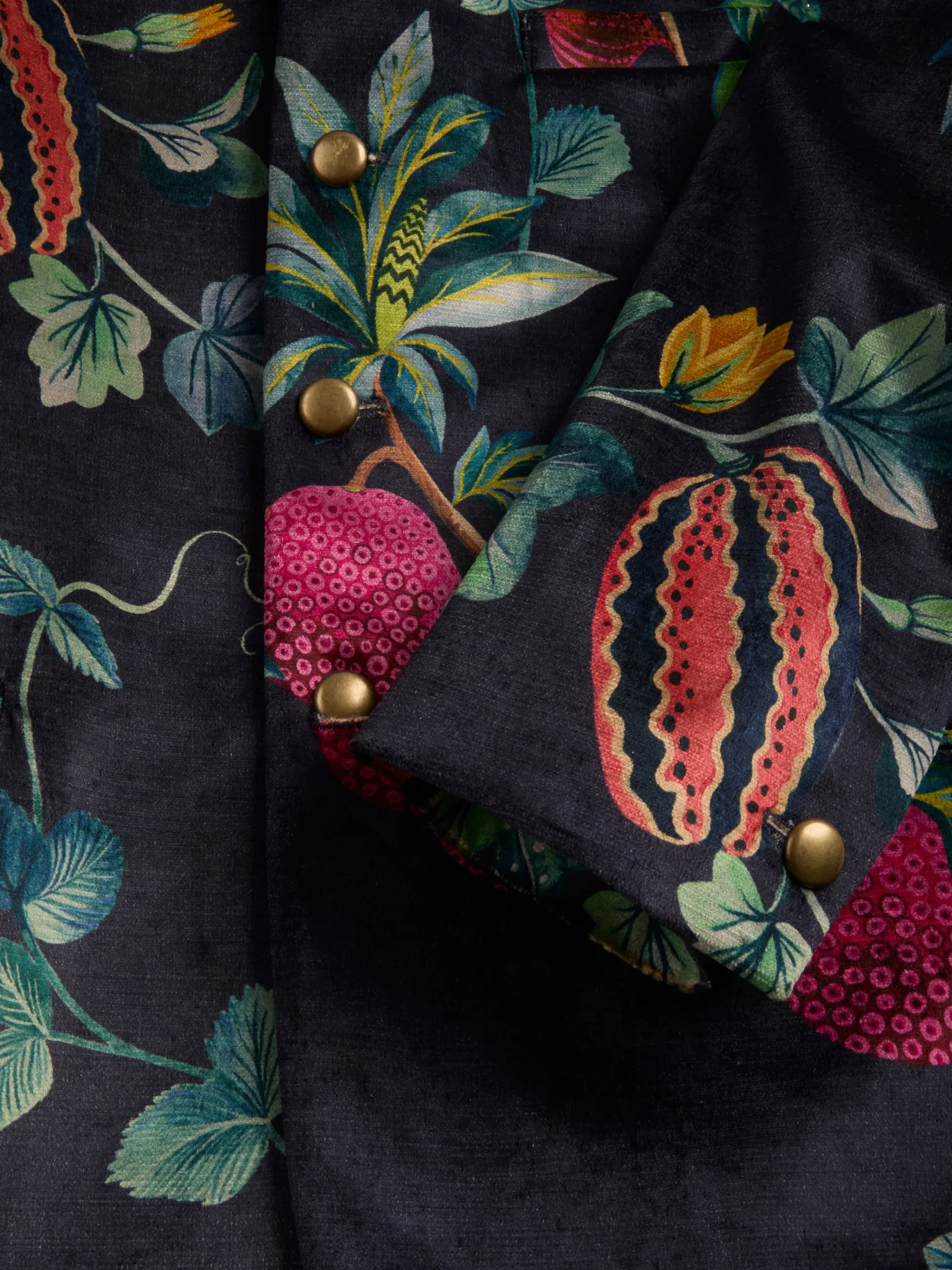 Favourbrook Navy Regency Velvet Nehru Jacket- Nehru Jackets | Velvet Jackets
