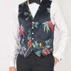 Favourbrook Navy Regency Velvet Single Breasted 6 Button Waistcoat- Waistcoats | Single Breasted Waistcoats
