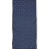 Favourbrook Navy Spot Silk Scarf- Scarves & Cravats