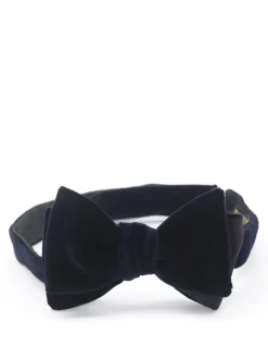 Favourbrook Navy Velvet Bow Tie- Bow Ties