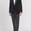 Favourbrook Navy Velvet Shawl Lapel Dinner Jacket- Occasionwear | Velvet Jackets