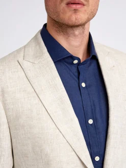 Favourbrook Oatmeal Allercombe Linen Ebury Jacket- Suits