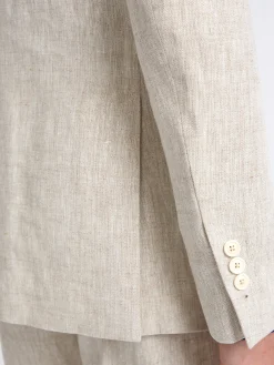 Favourbrook Oatmeal Allercombe Linen Ebury Jacket- Suits