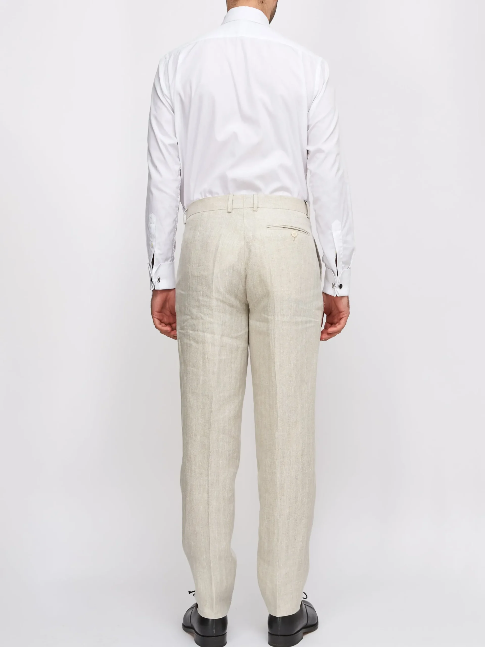 Favourbrook Oatmeal Dawlish Windsor Trouser- Trousers | Suits