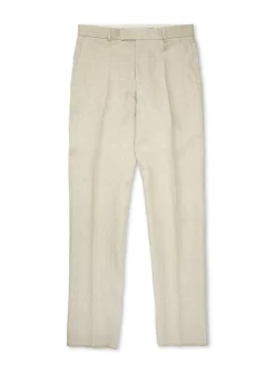 Favourbrook Oatmeal Dawlish Windsor Trouser- Trousers | Suits