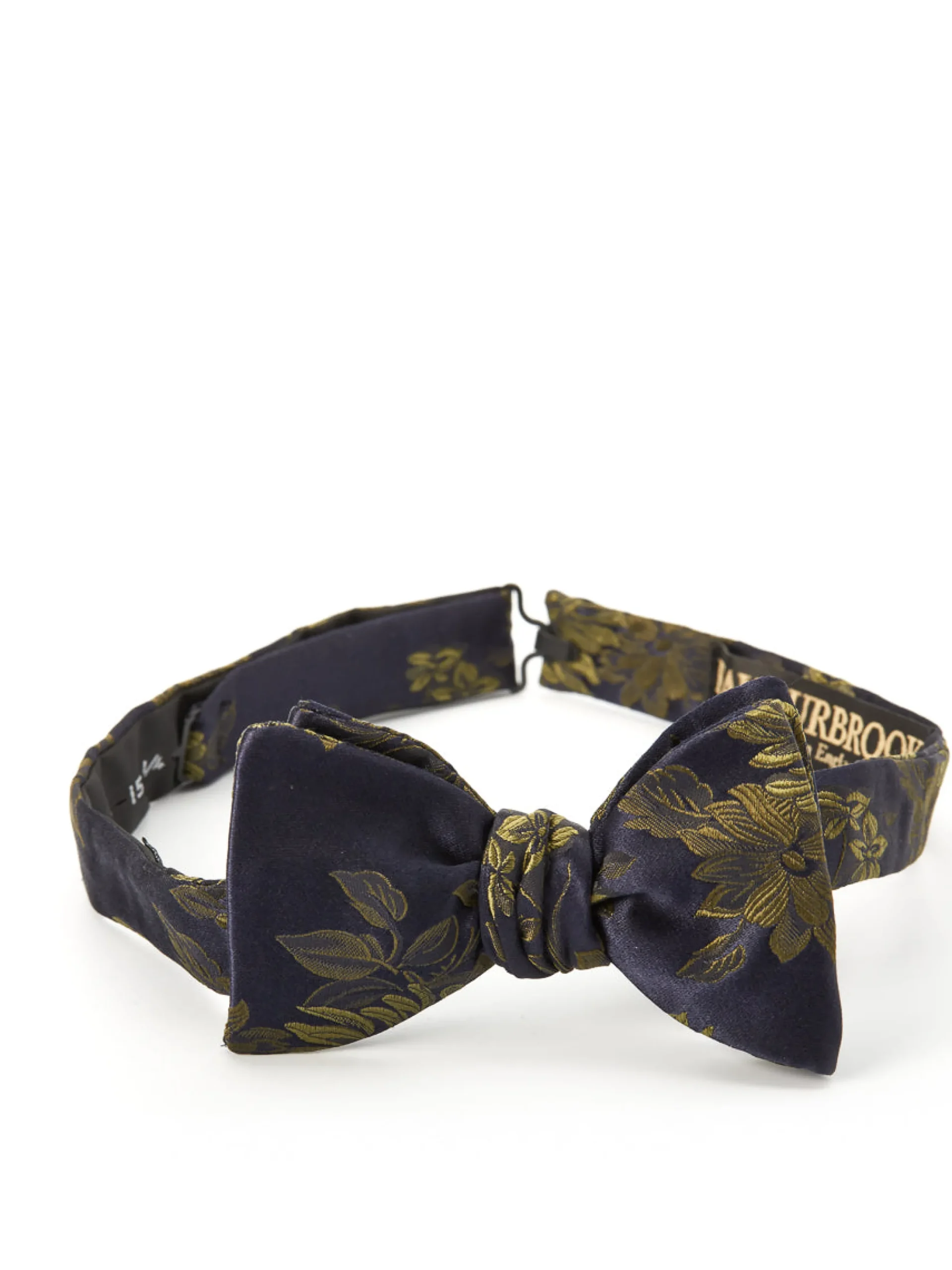 Favourbrook Olive Bourgainville Silk Bow Tie- Bow Ties