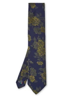 Favourbrook Olive Bourgainville Silk Tie- Ties