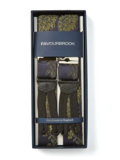 Favourbrook Olive Bourgainville Silk Braces- Braces