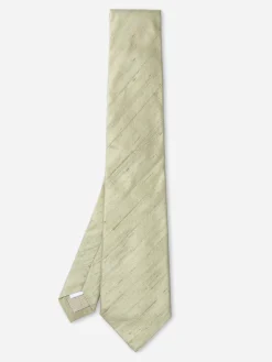 Favourbrook Olive Douppion Silk Tie- Ties