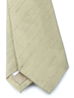 Favourbrook Olive Douppion Silk Tie- Ties
