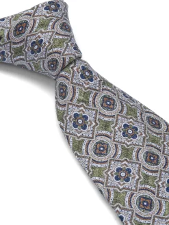 Favourbrook Olive Garston Silk Tie- Ties