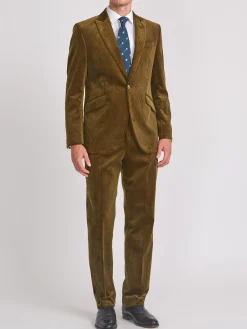 Favourbrook Olive Hatfield Cord Newport Jacket- Suits