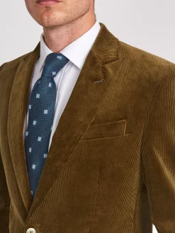 Favourbrook Olive Hatfield Cord Newport Jacket- Suits