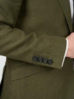 Favourbrook Olive Hembridge Linen Ebury Jacket- Wedding Attire | Suits
