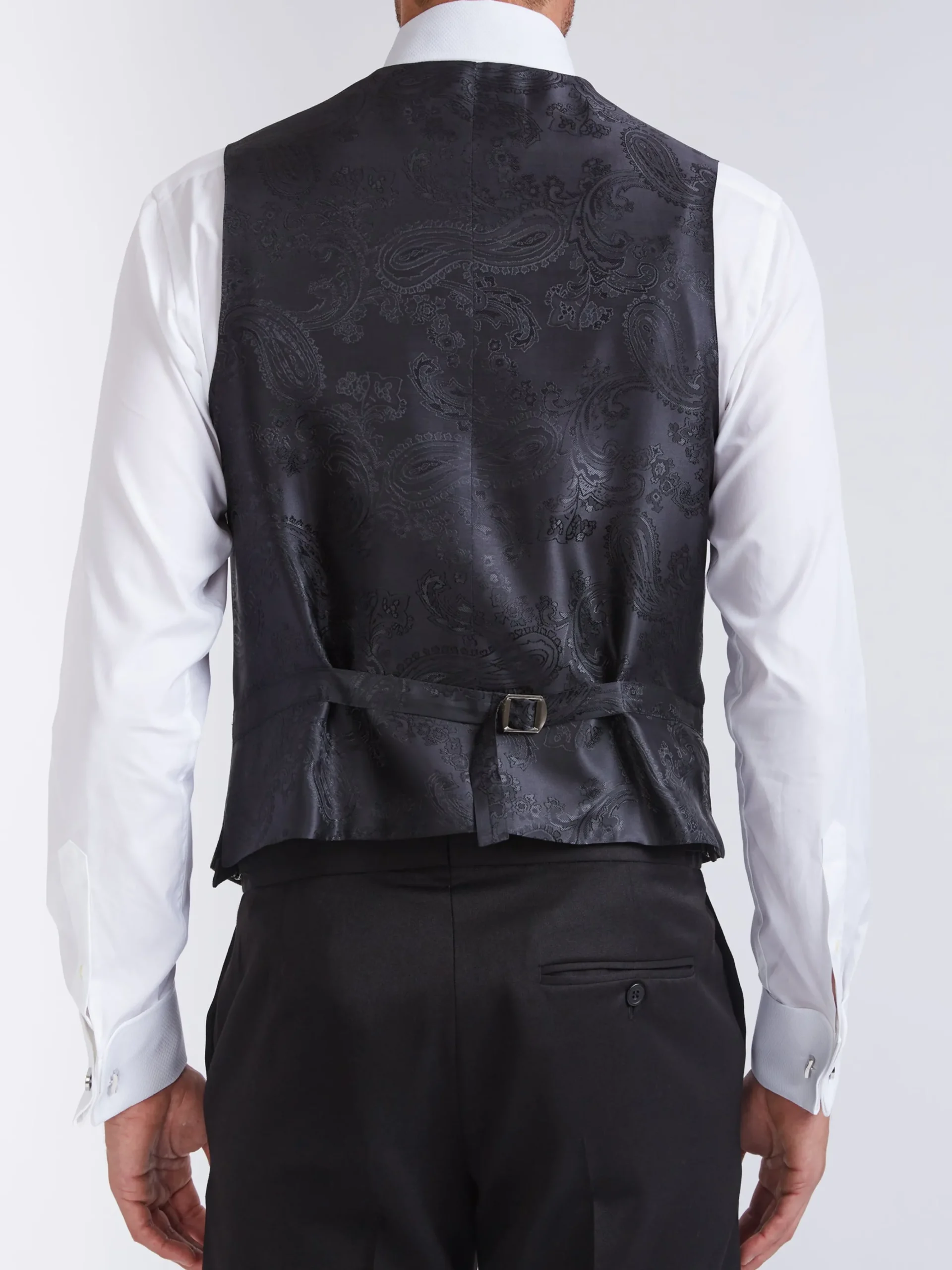 Favourbrook Olive Winnington Silk Single Breasted 6 Button Waistcoat- Waistcoats | Evening Waistcoats