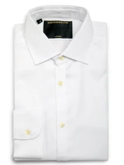 Favourbrook Oxford White Cotton Burlington Shirt- Shirts