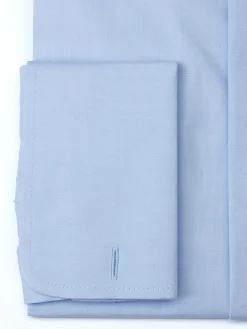 Favourbrook Pale Blue Poplin Cotton Gatsby Shirt- Shirts