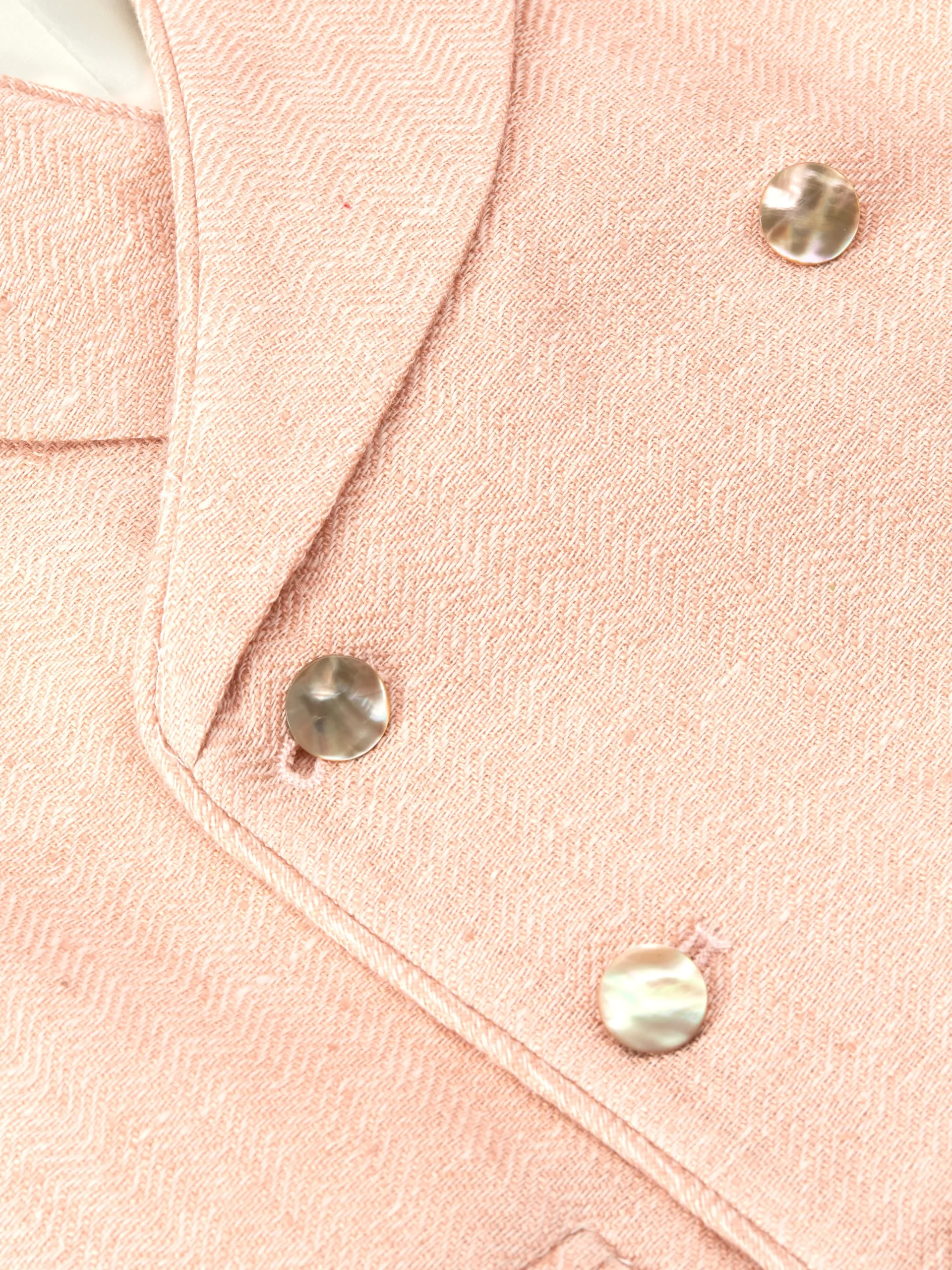Favourbrook Pastel Pink Randwick Double Breasted 8 Button Shawl Lapel Piped Waistcoat- Waistcoats | Royal Ascot Waistcoats