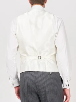 Favourbrook Pastel Pink Randwick Double Breasted 8 Button Shawl Lapel Piped Waistcoat- Waistcoats | Royal Ascot Waistcoats
