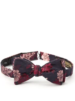 Favourbrook Pink Bourgainville Silk Bow Tie- Bow Ties