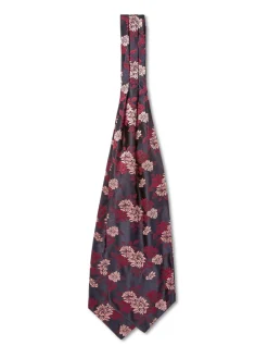 Favourbrook Pink Bourgainville Silk Cravat- Scarves & Cravats