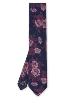 Favourbrook Pink Bourgainville Silk Tie- Ties
