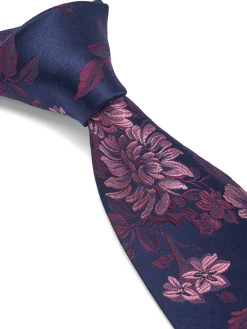 Favourbrook Pink Bourgainville Silk Tie- Ties