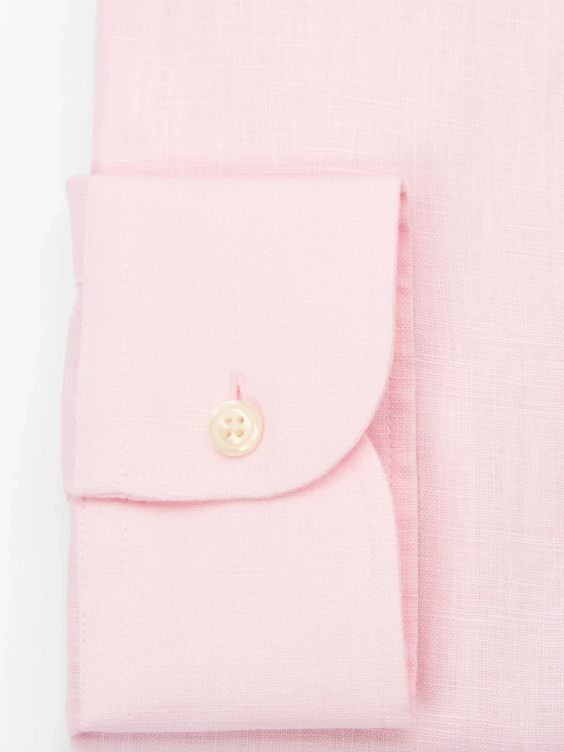 Favourbrook Pink Bridford Linen Cutaway Collar Shirt- Shirts