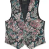 Favourbrook Pink Chatsworth Single Breasted 4 Button Piped Waistcoat- Waistcoats | Evening Waistcoats